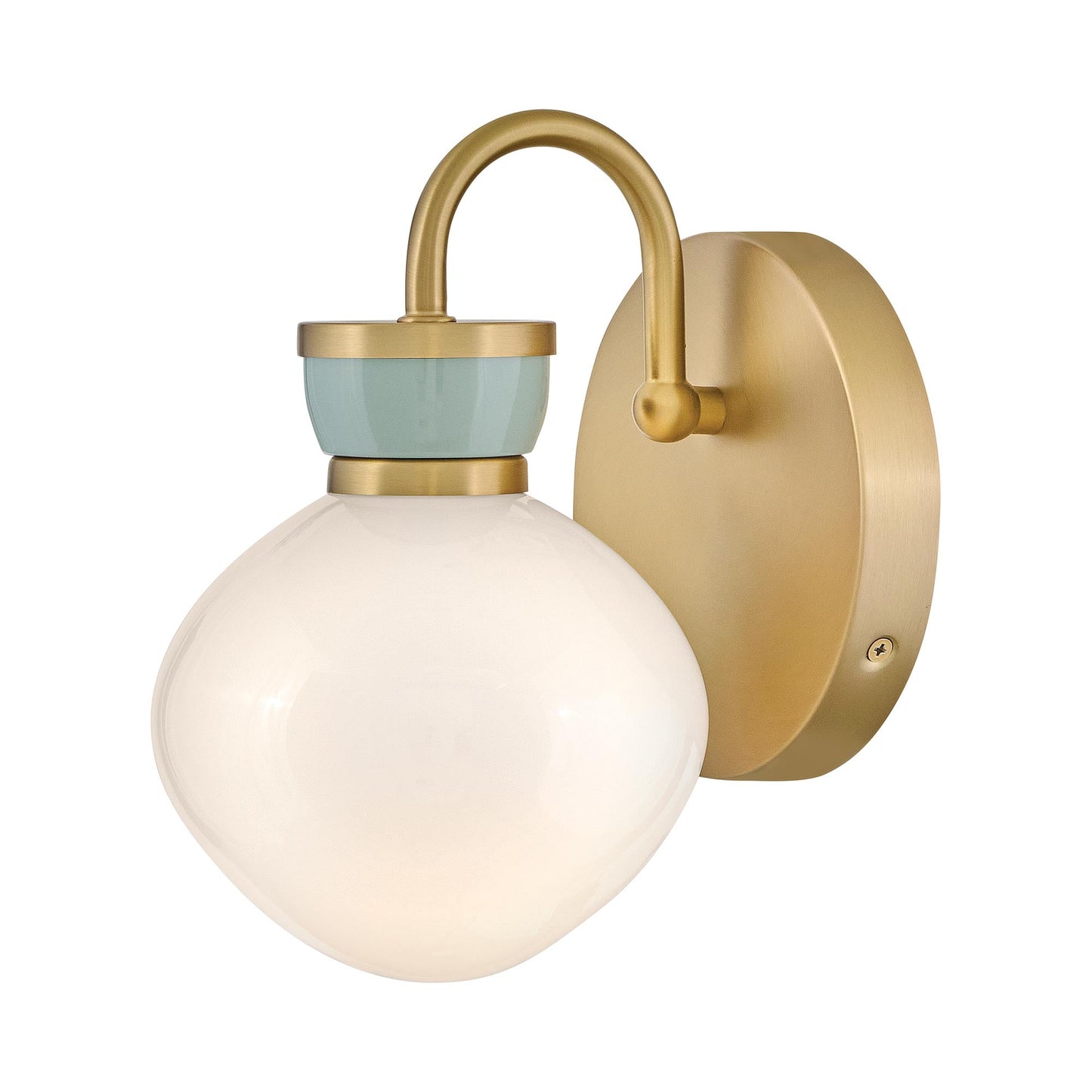 Lucy Bath Wall Light in Seafoam.