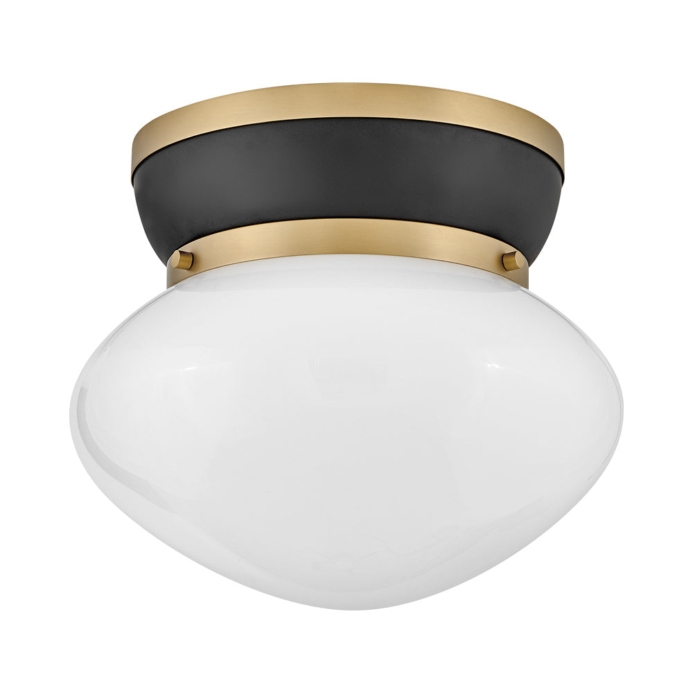 Lucy Flush Mount Ceiling Light in Black.