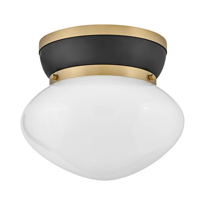 Lucy Flush Mount Ceiling Light in Black.