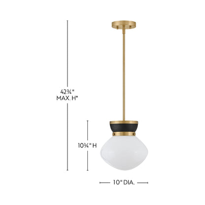 Lucy Pendant Light - line drawing.