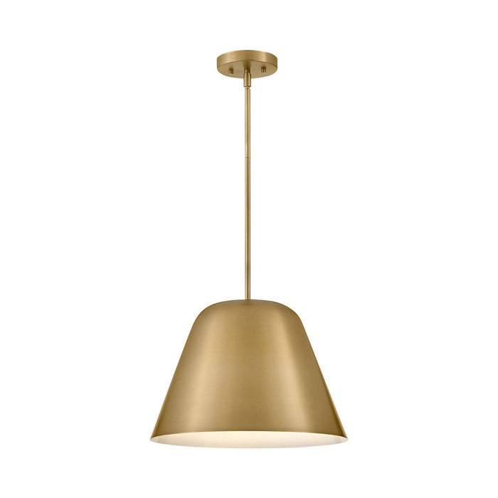 Madi Pendant Light in Lacquered Brass.