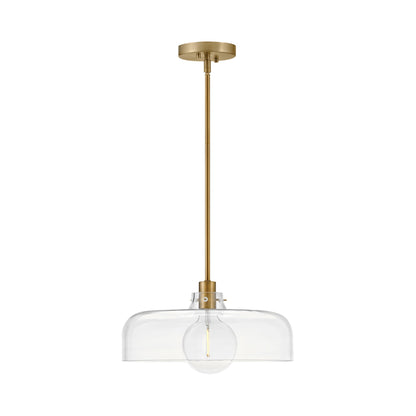 Maisie Pendant Light in Lacquered Brass (Clear Glass).