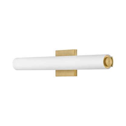 Marti LED Bath Vanity Light in Lacquered Brass.