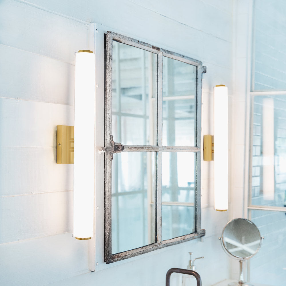Marti LED Bath Vanity Light in bathroom.
