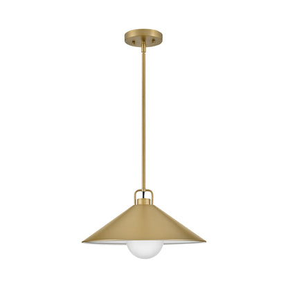 Milo Pendant Light in Lacquered Brass.