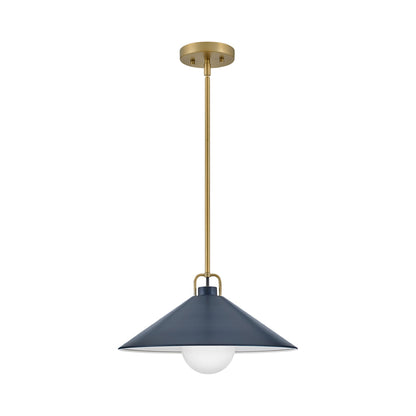 Milo Pendant Light in Matte Navy.