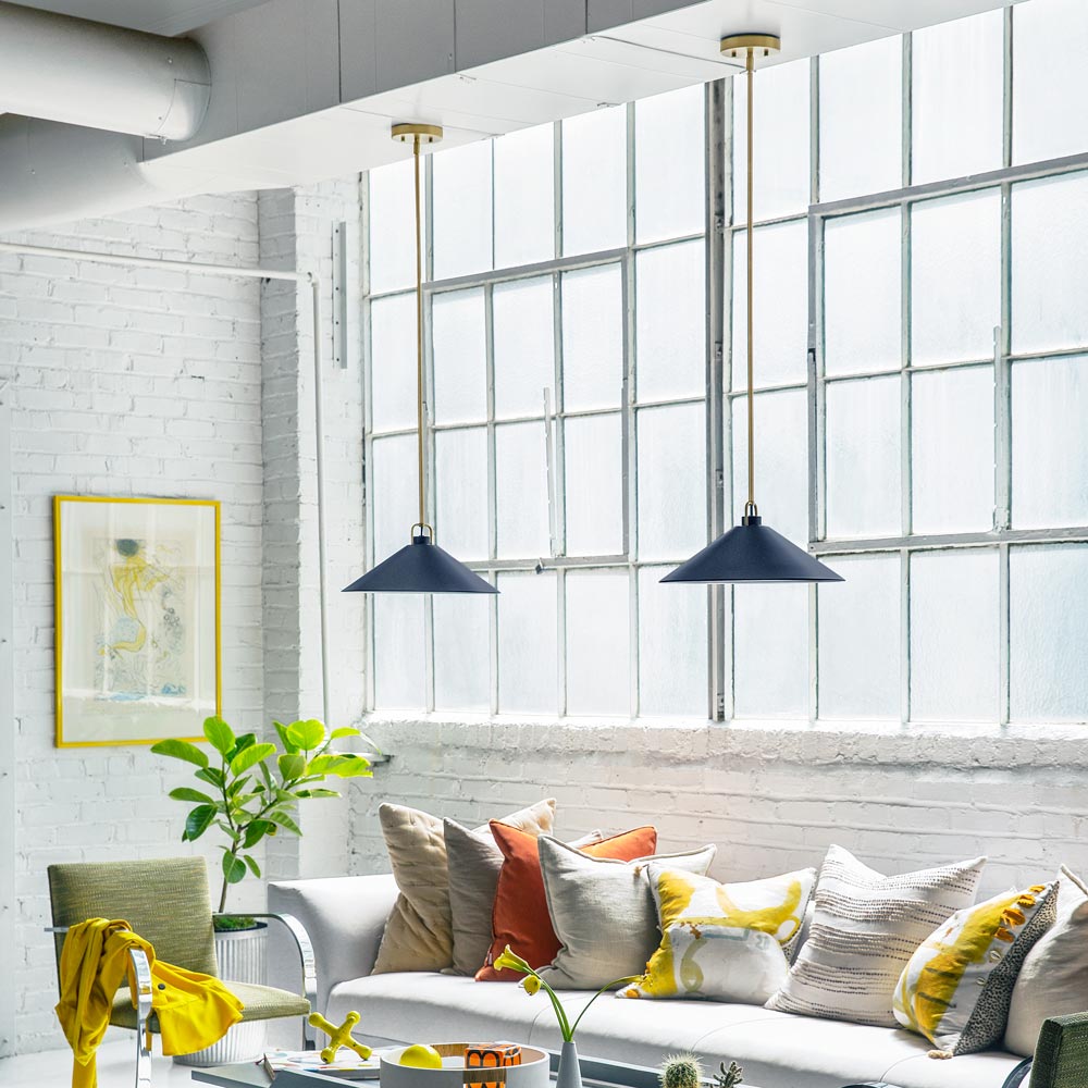 Milo Pendant Light in living room.