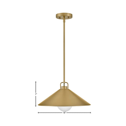 Milo Pendant Light - line drawing.