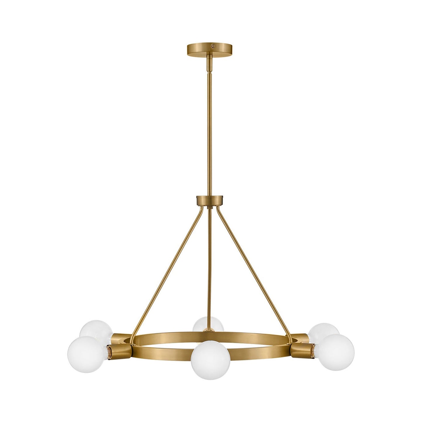 Orla Chandelier in Lacquered Brass (Medium).