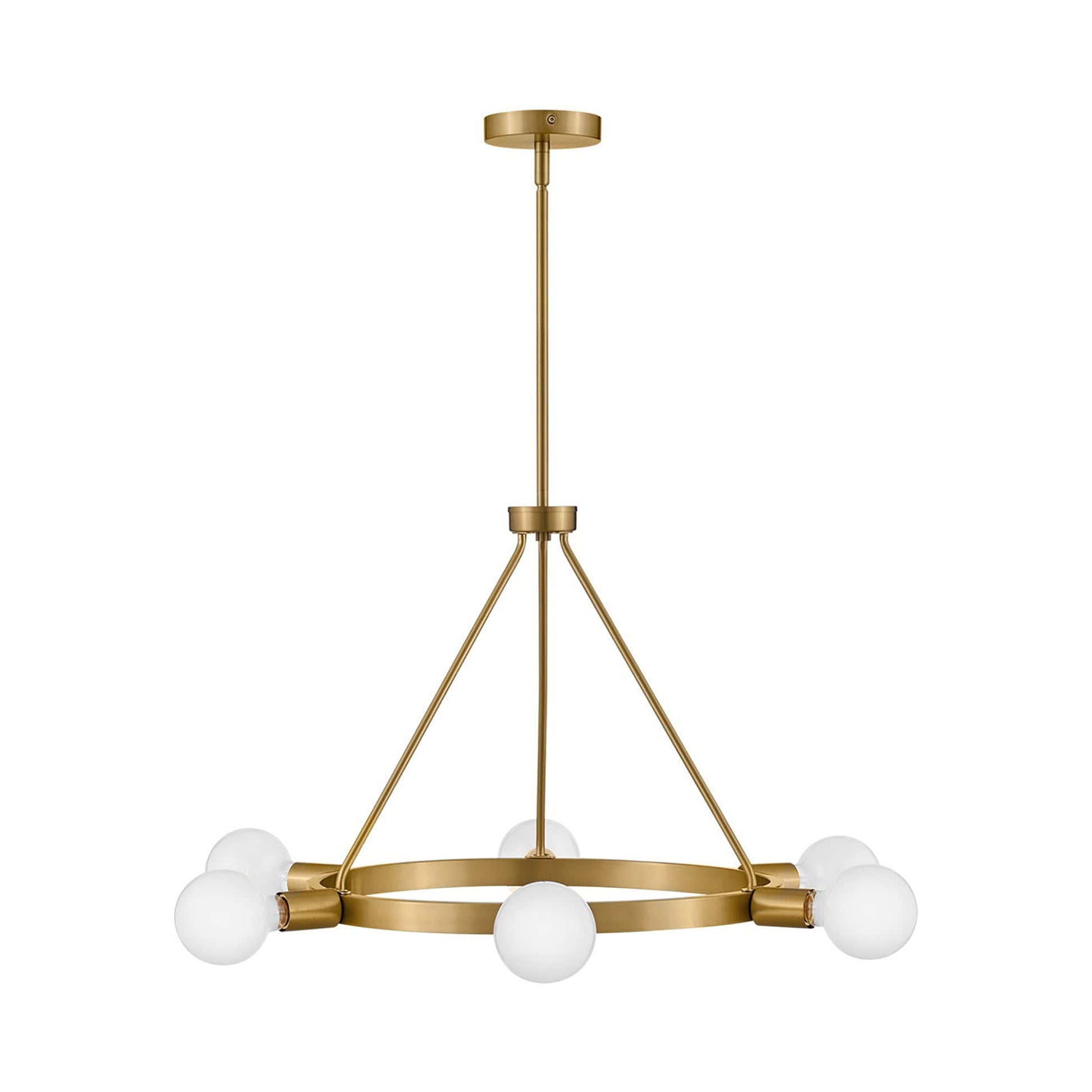 Orla Chandelier in Lacquered Brass (Medium).