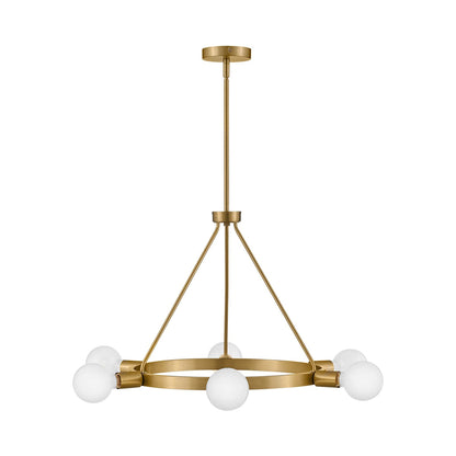 Orla Chandelier in Lacquered Brass (Medium).