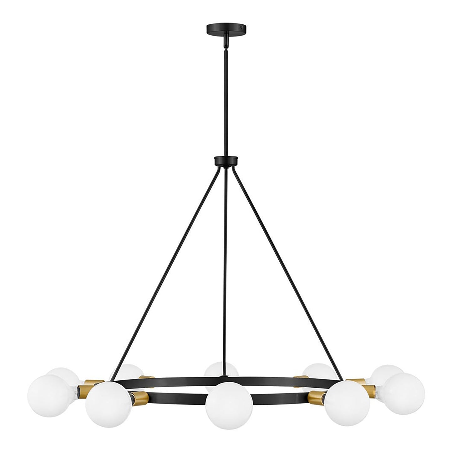 Orla Chandelier in Black (Large).