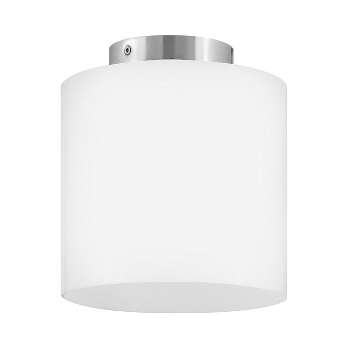 Pippa Flush Mount Ceiling Light in Polished Nickel.
