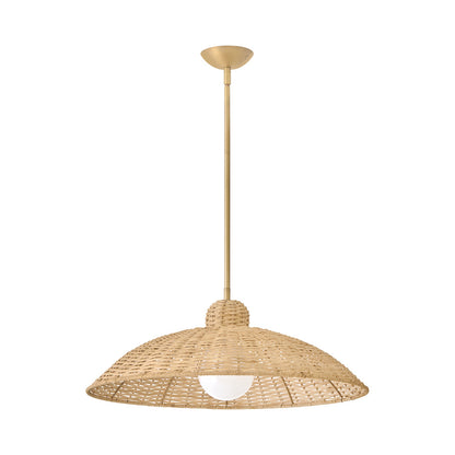 Pismo Pendant Light in Lacquered Brass.