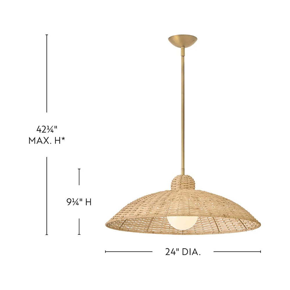 Pismo Pendant Light - line drawing.