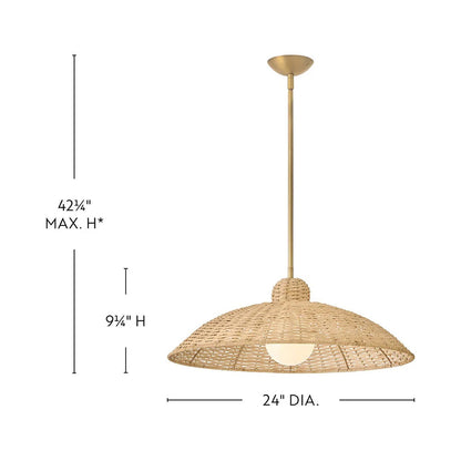 Pismo Pendant Light - line drawing.