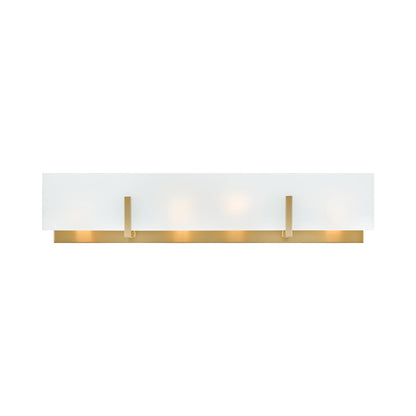 Roman Bath Vanity Light in Lacquered Brass.