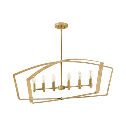 Sammi Linear Chandelier in Detail.