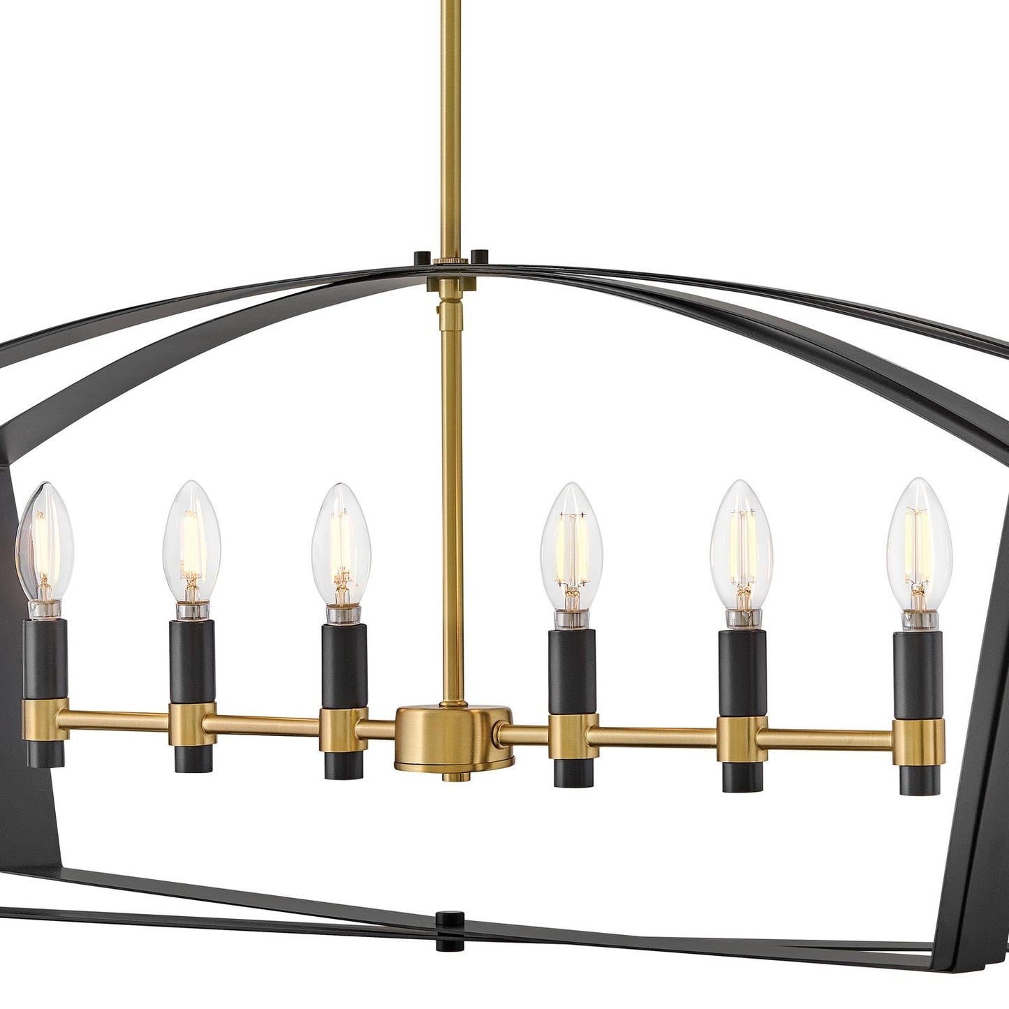 Sammi Linear Chandelier in Detail.