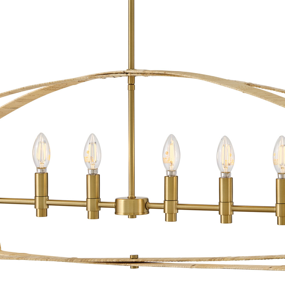 Sammi Linear Chandelier in Detail.