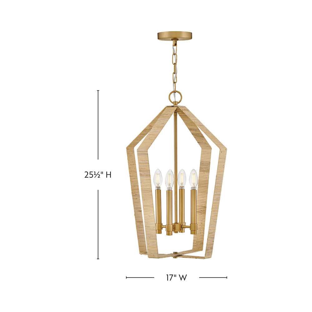 Sammi Pendant Light - line drawing.