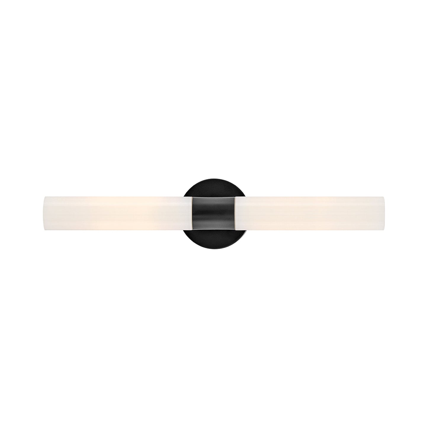 Shea Vanity Light in Black/Cased Opal.
