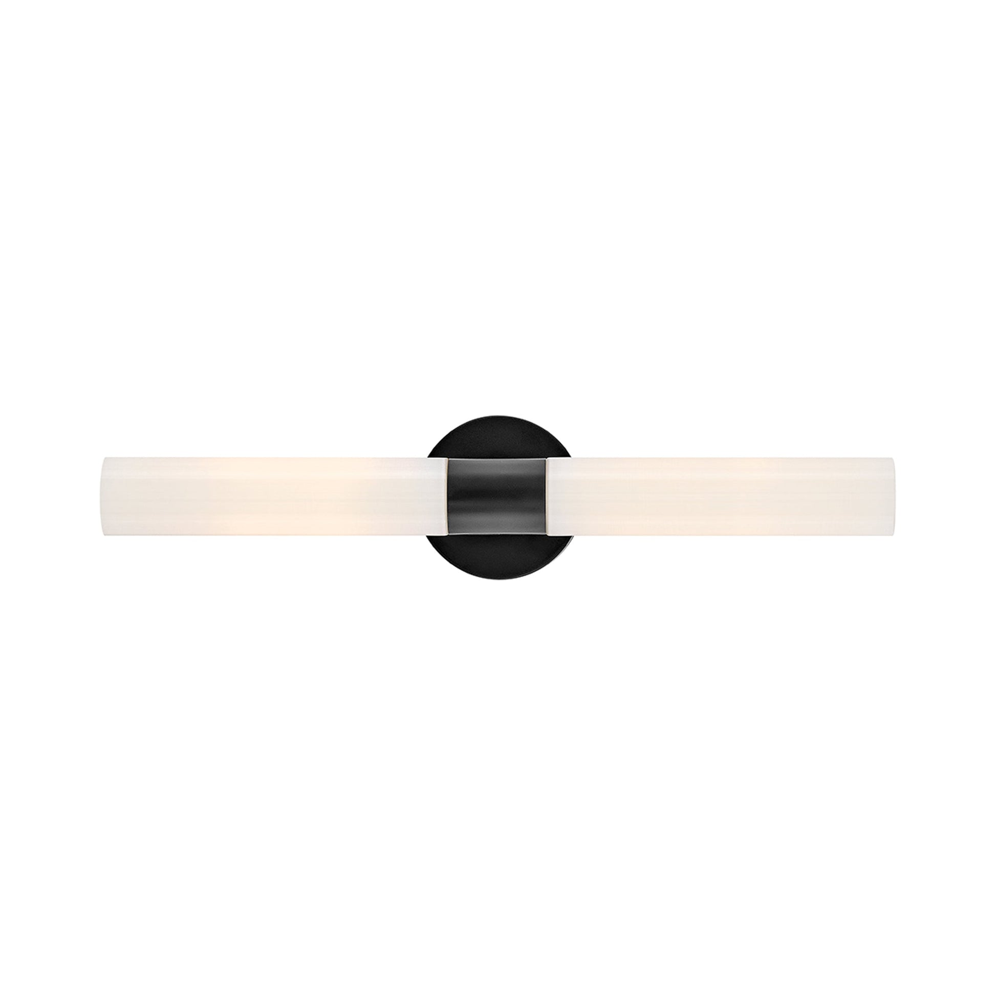 Shea Vanity Light in Black/Cased Opal.