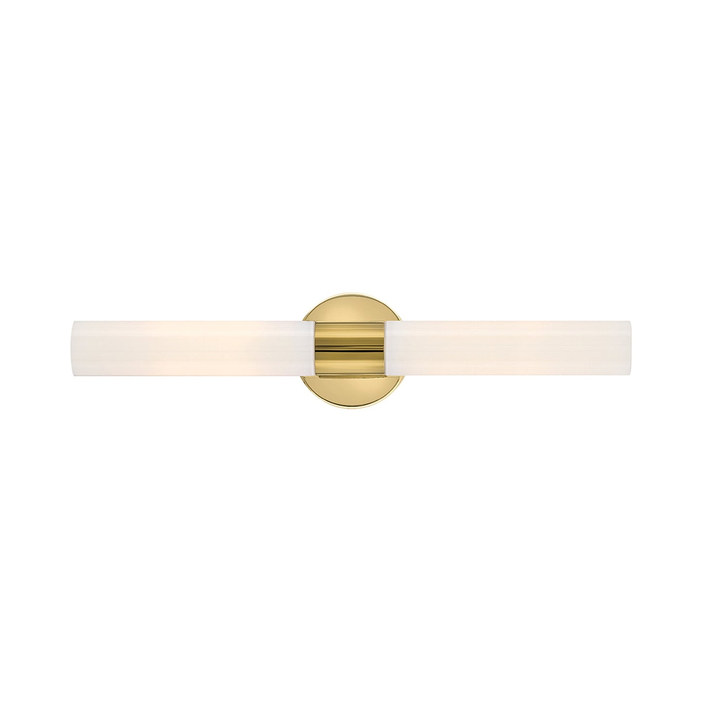 Shea Vanity Light in Bright Brass/Cased Opal.