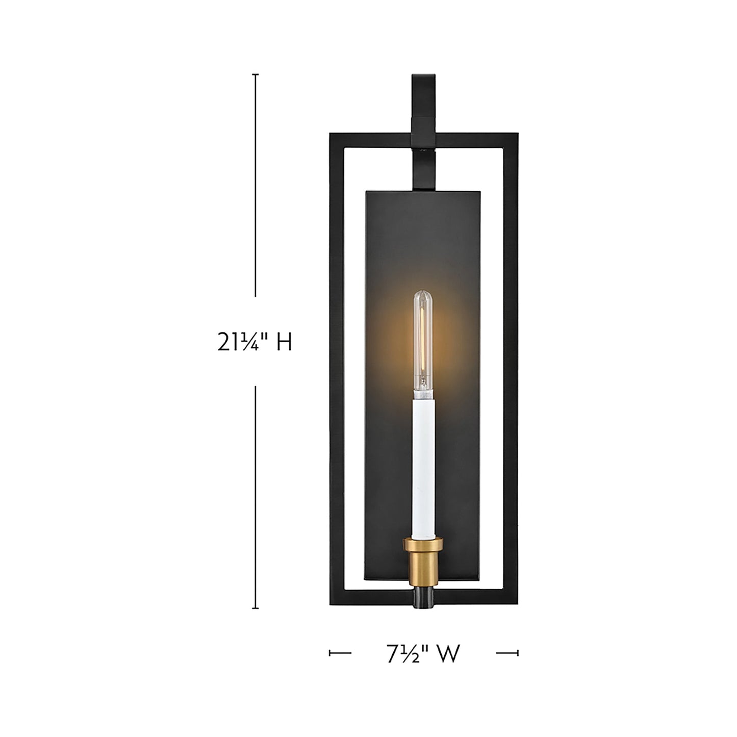 Stassi Wall Light - line drawing.