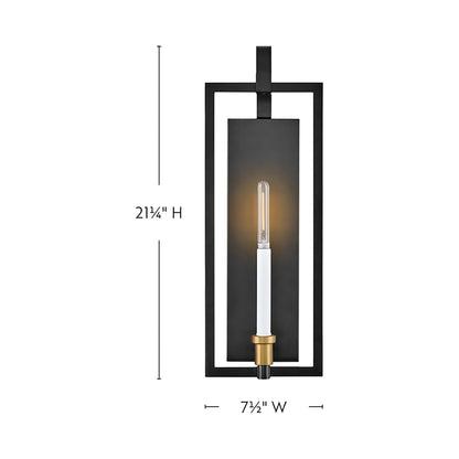 Stassi Wall Light - line drawing.