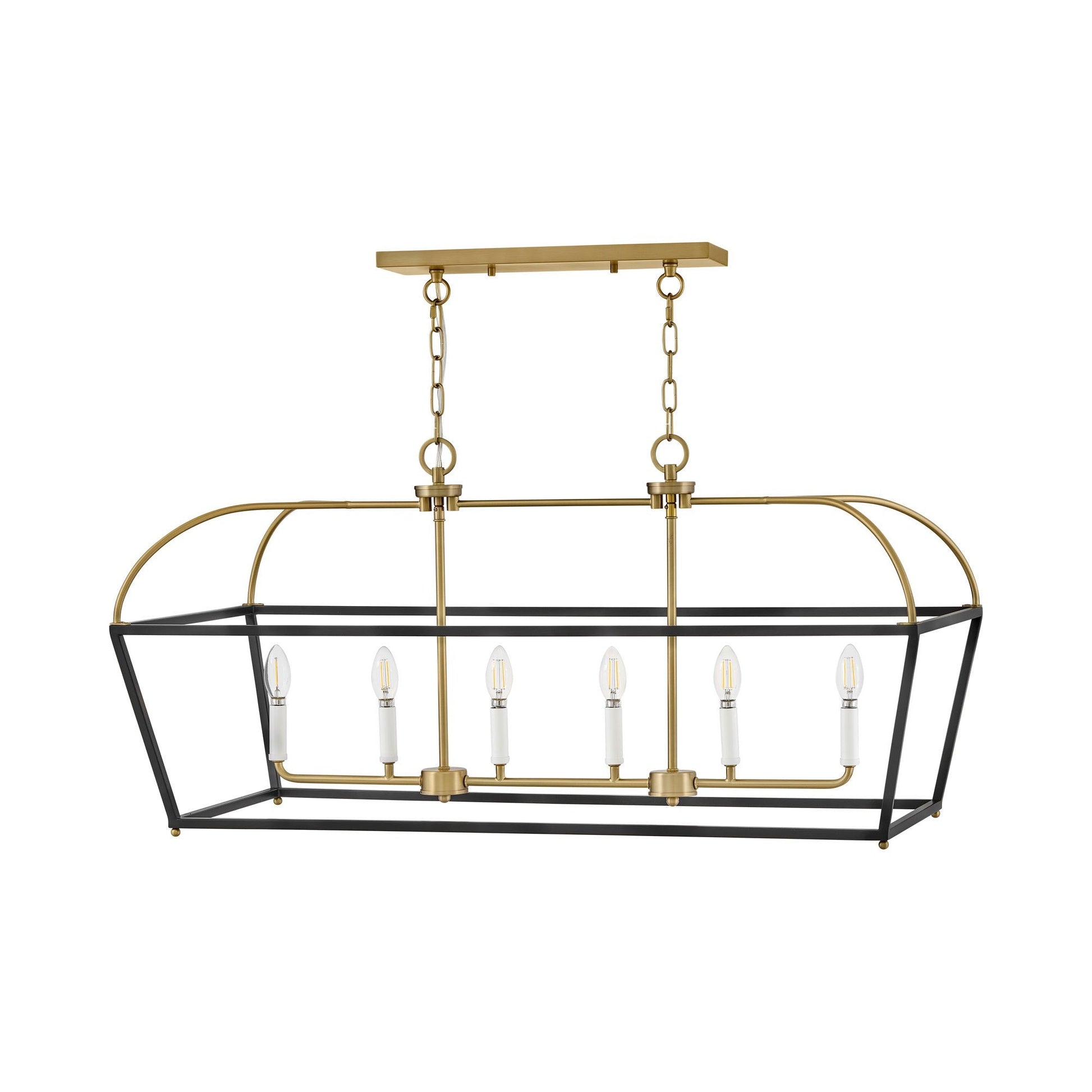 Tate Linear Chandelier in Detail.