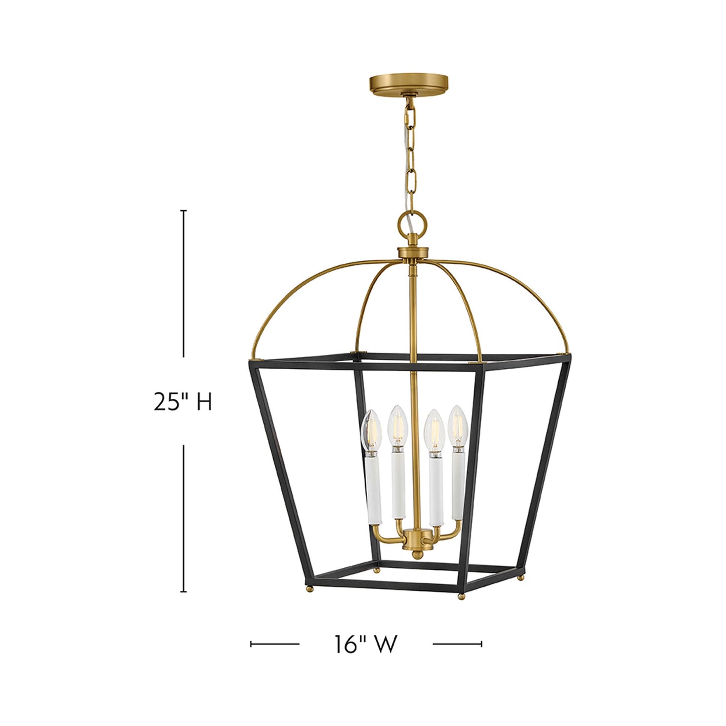 Tate Pendant Light - line drawing.