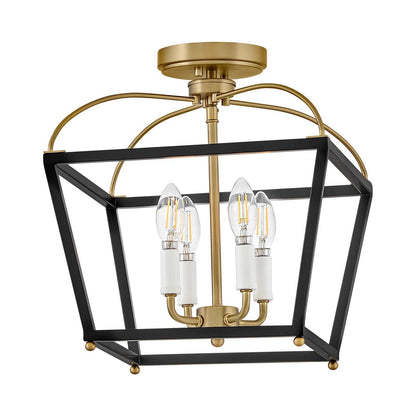 Tate Semi Flush Mount Ceiling Light in Detail.
