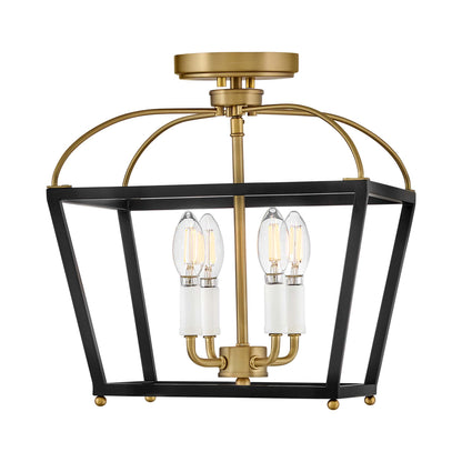 Tate Semi Flush Mount Ceiling Light in Detail.