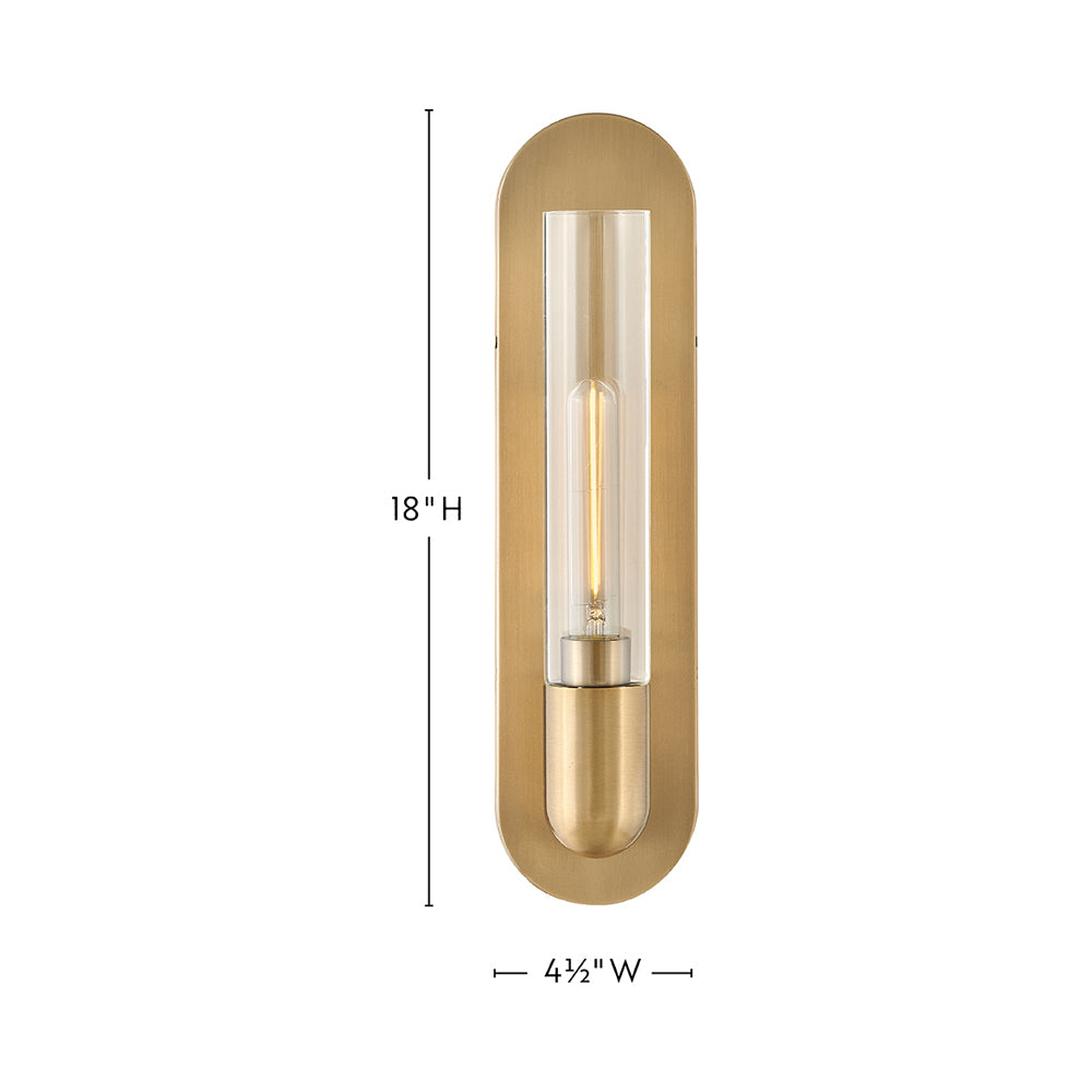 Tully Wall Light - line drawing.