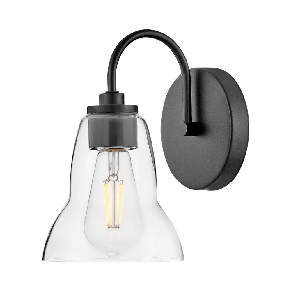 Vera Bath Vanity Light in Black (1-Light).