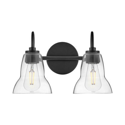 Vera Bath Vanity Light in Black (2-Light).