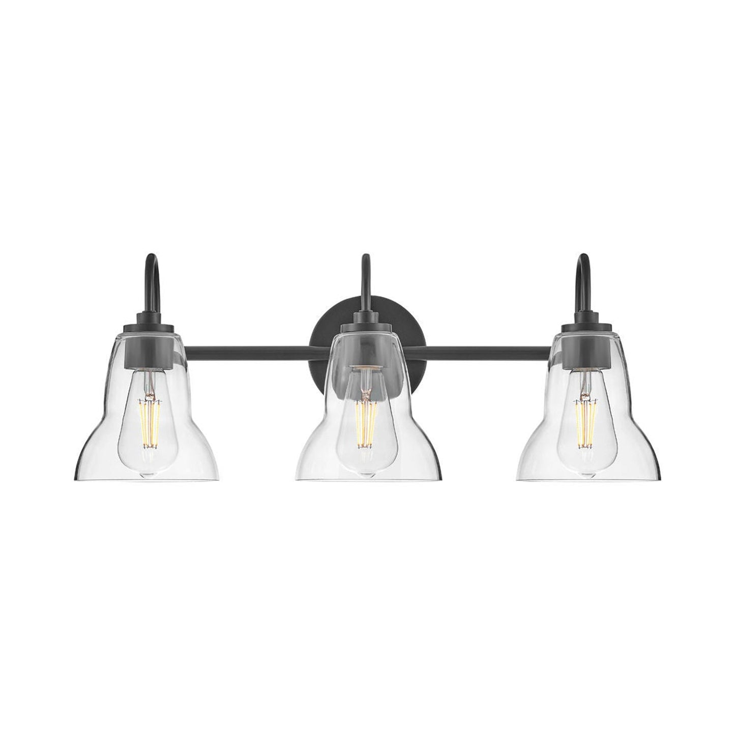 Vera Bath Vanity Light in Black (3-Light).