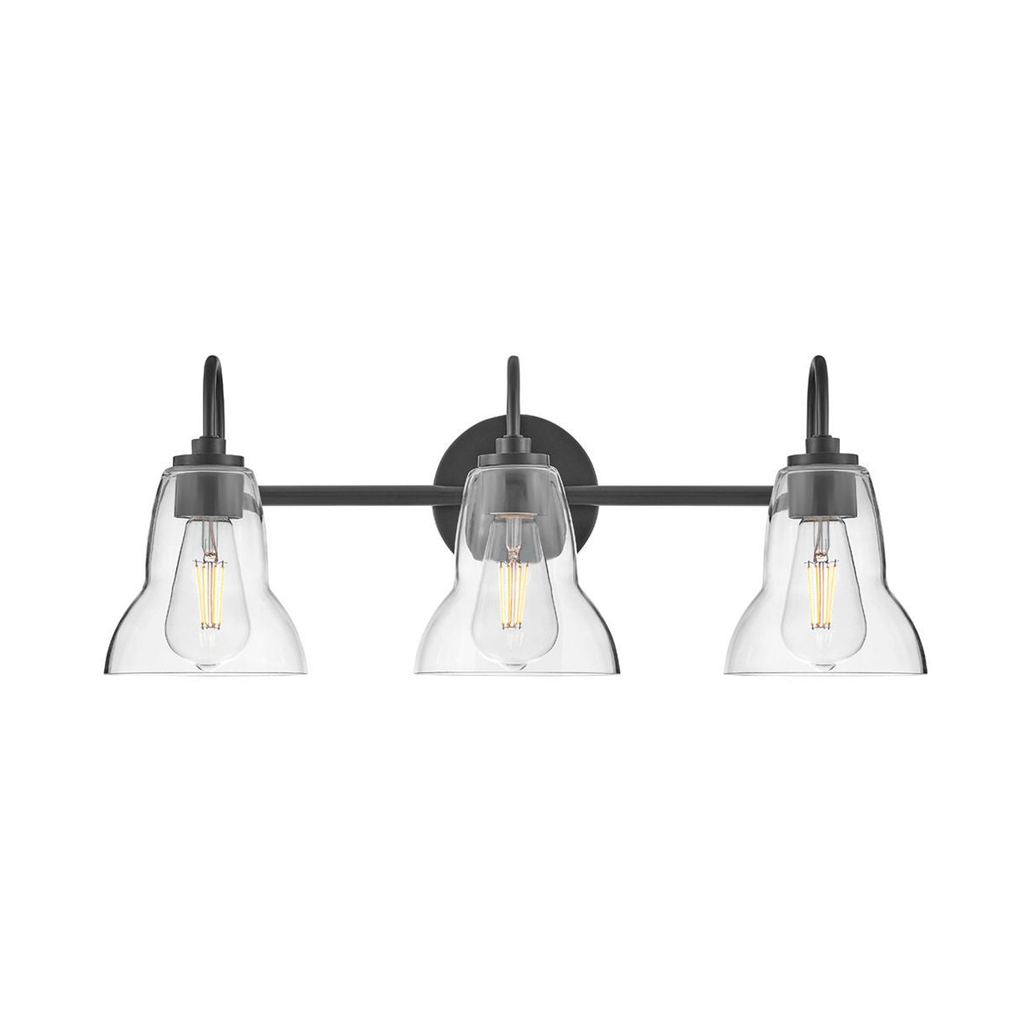 Vera Bath Vanity Light in Black (3-Light).