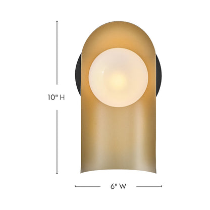 Zuri Wall Light - line drawing.