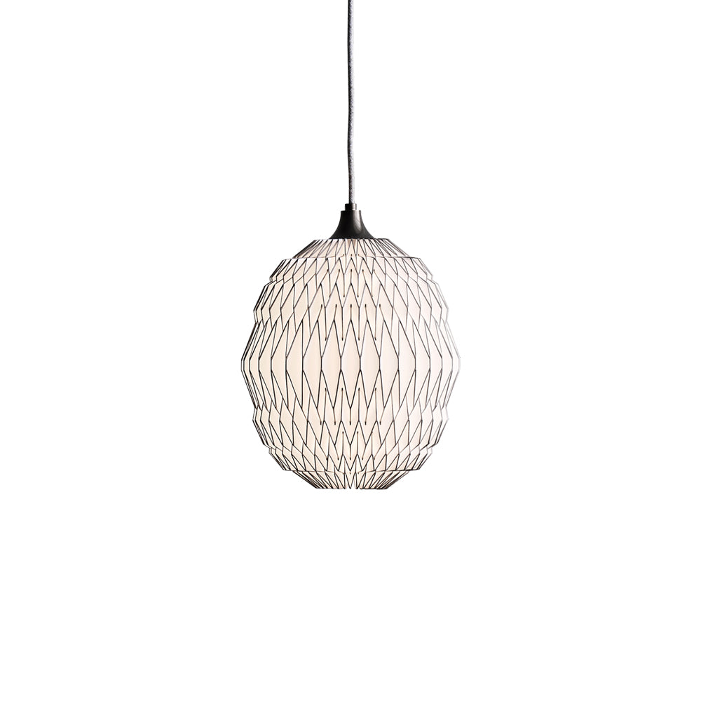 Caleo Pendant Light in 9.45-Inch (Paper/Bronze).