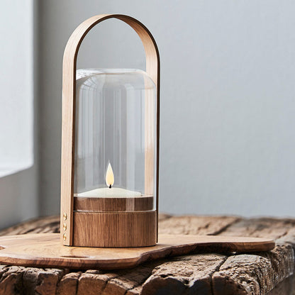 Candlelight LED Table Lamp in living room.