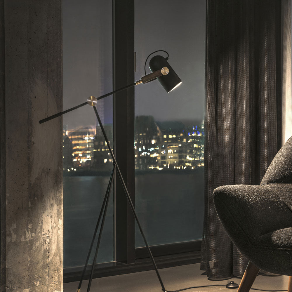 Carronade Floor Lamp in living room.