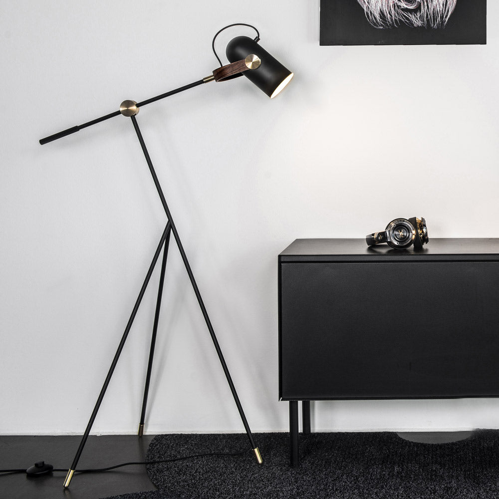 Carronade Floor Lamp in living room.