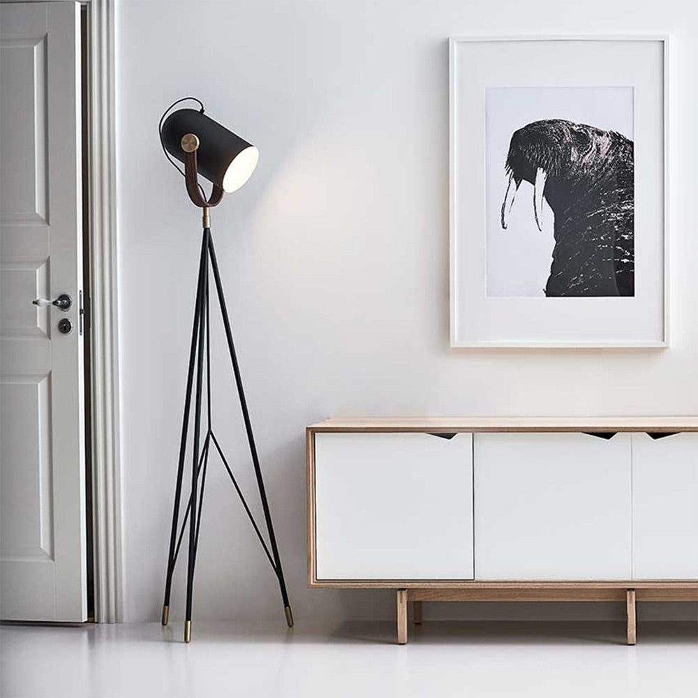 Carronade Floor Lamp in living room.