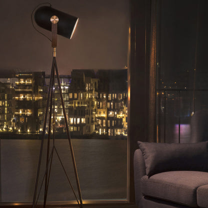 Carronade Floor Lamp in living room.