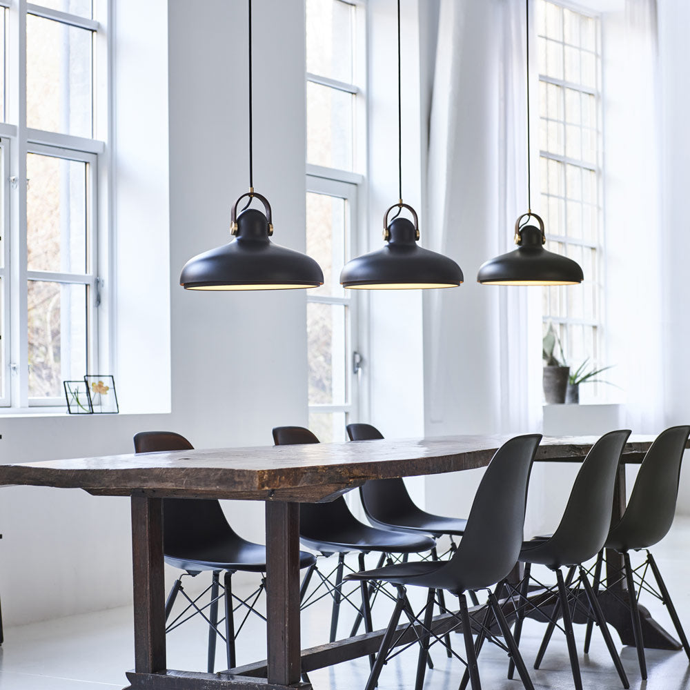 Carronade Pendant Light in dining room.