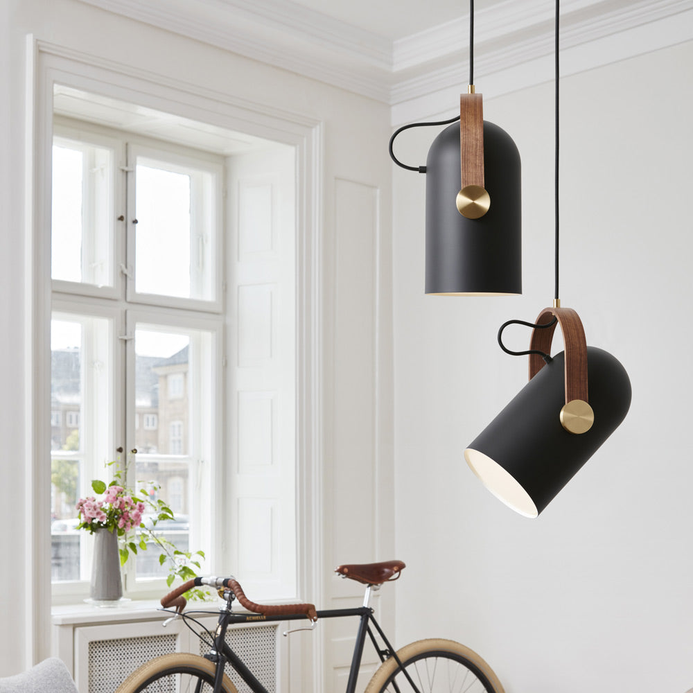 Carronade Spot Pendant Light in living room.