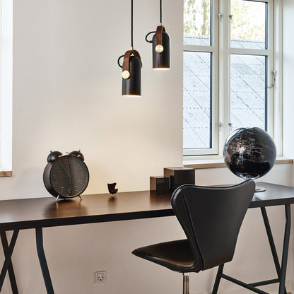 Carronade Spot Pendant Light in living room.