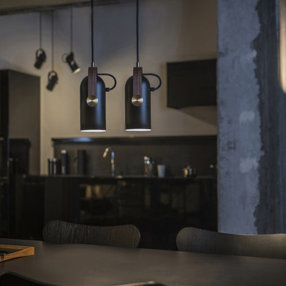 Carronade Spot Pendant Light in living room.